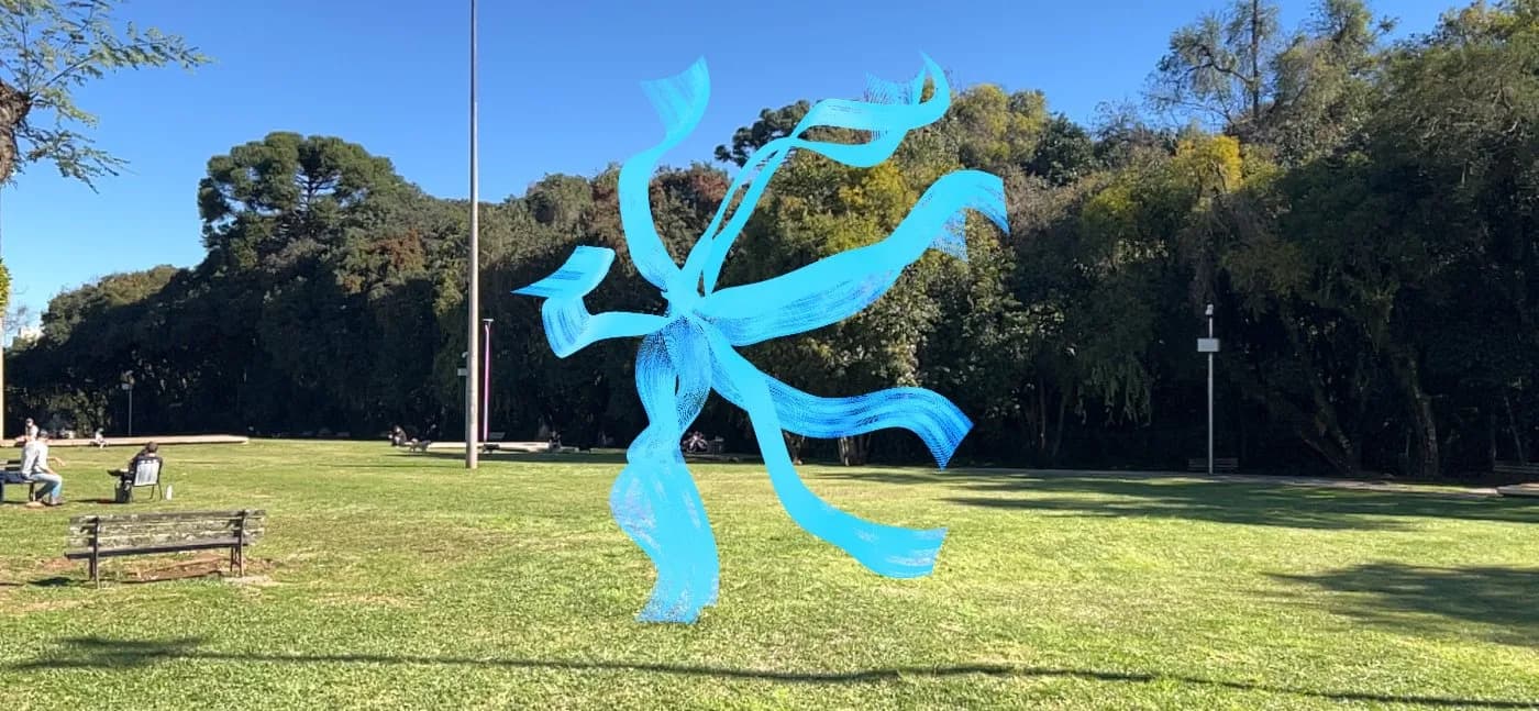 Obra em realidade aumentada da 16ª edição da Bienal de Curitiba.